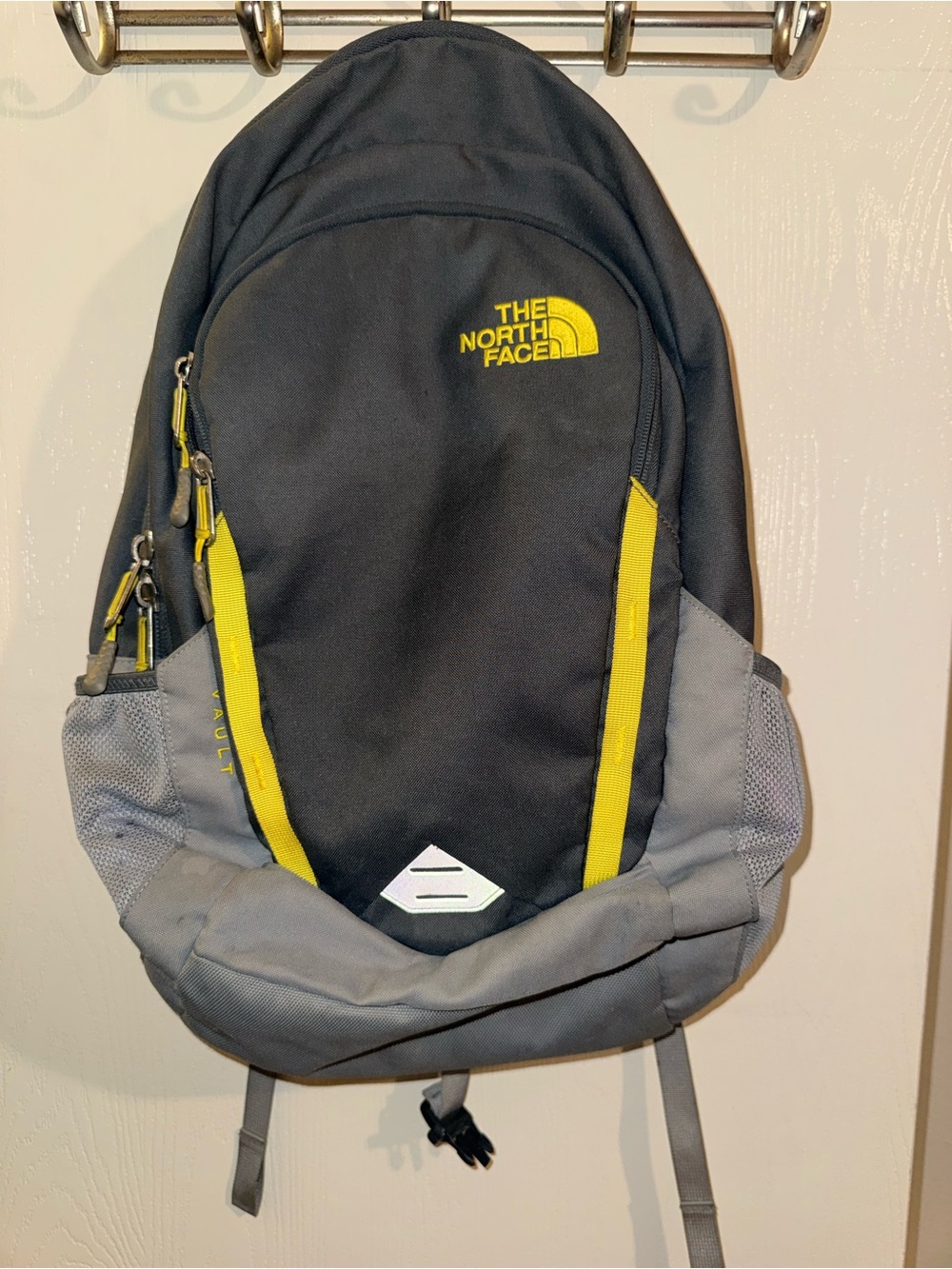 The North Face Black, Gray & Yellow Everyday Backpack